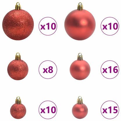 Árvore de Natal Articulada Artificial Branco 210 cm PE e PVC