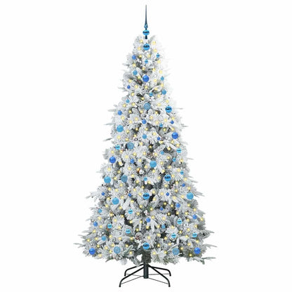 Árvore de Natal Articulada Artificial Branco 210 cm PE e PVC
