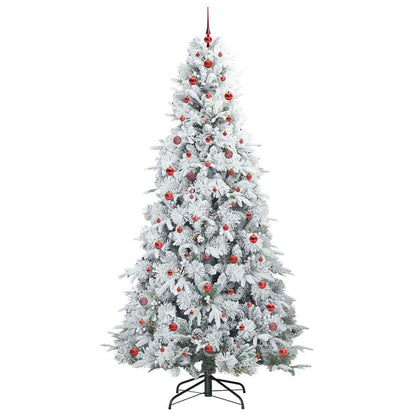 Árvore de Natal Articulada Artificial Branco 240 cm PE e PVC