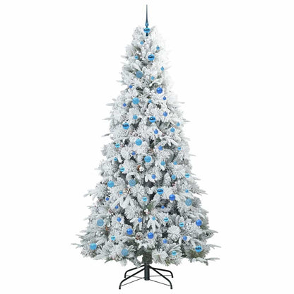 Árvore de Natal Articulada Artificial Branco 240 cm PE e PVC