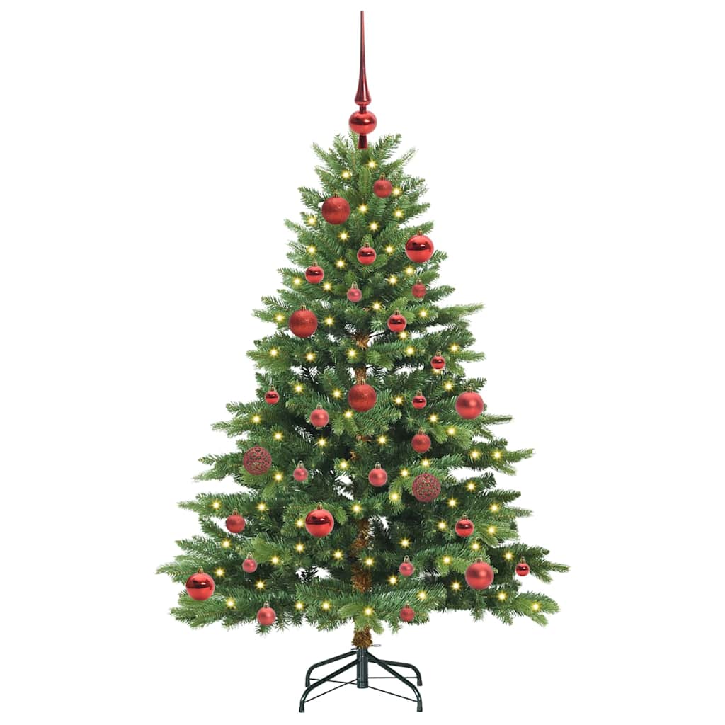 Árvore de Natal Artificial com 150 LEDs Verde 150 cm PE e PVC