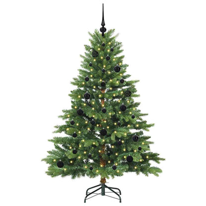 Árvore de Natal Artificial com 150 LEDs Verde 150 cm PE e PVC