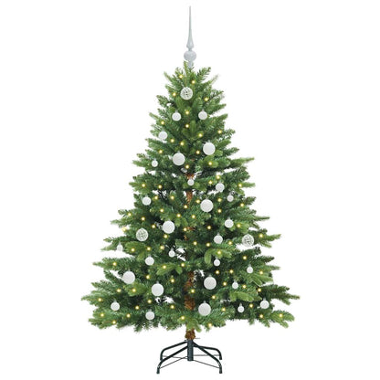 Árvore de Natal Artificial com 150 LEDs Verde 150 cm PE e PVC