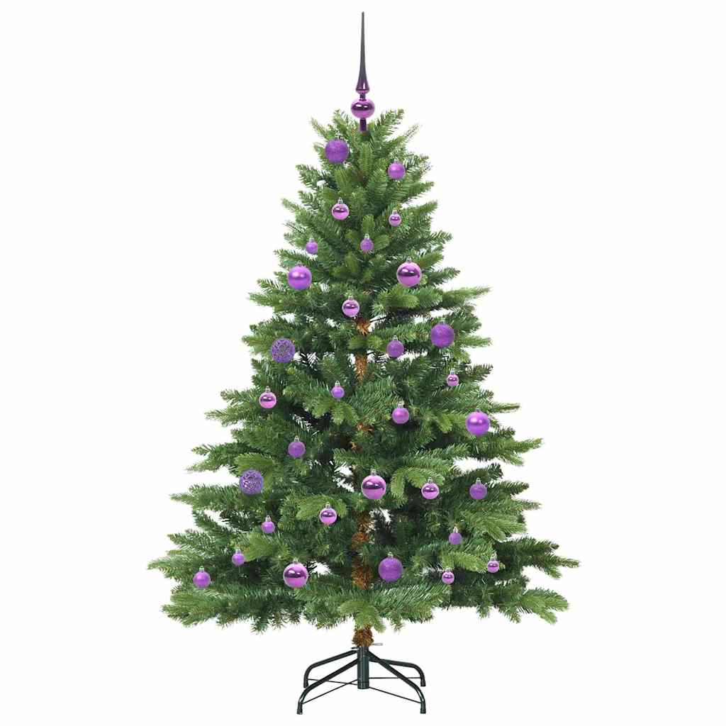 Árvore de Natal Artificial com 150 LEDs Verde 150 cm PE e PVC