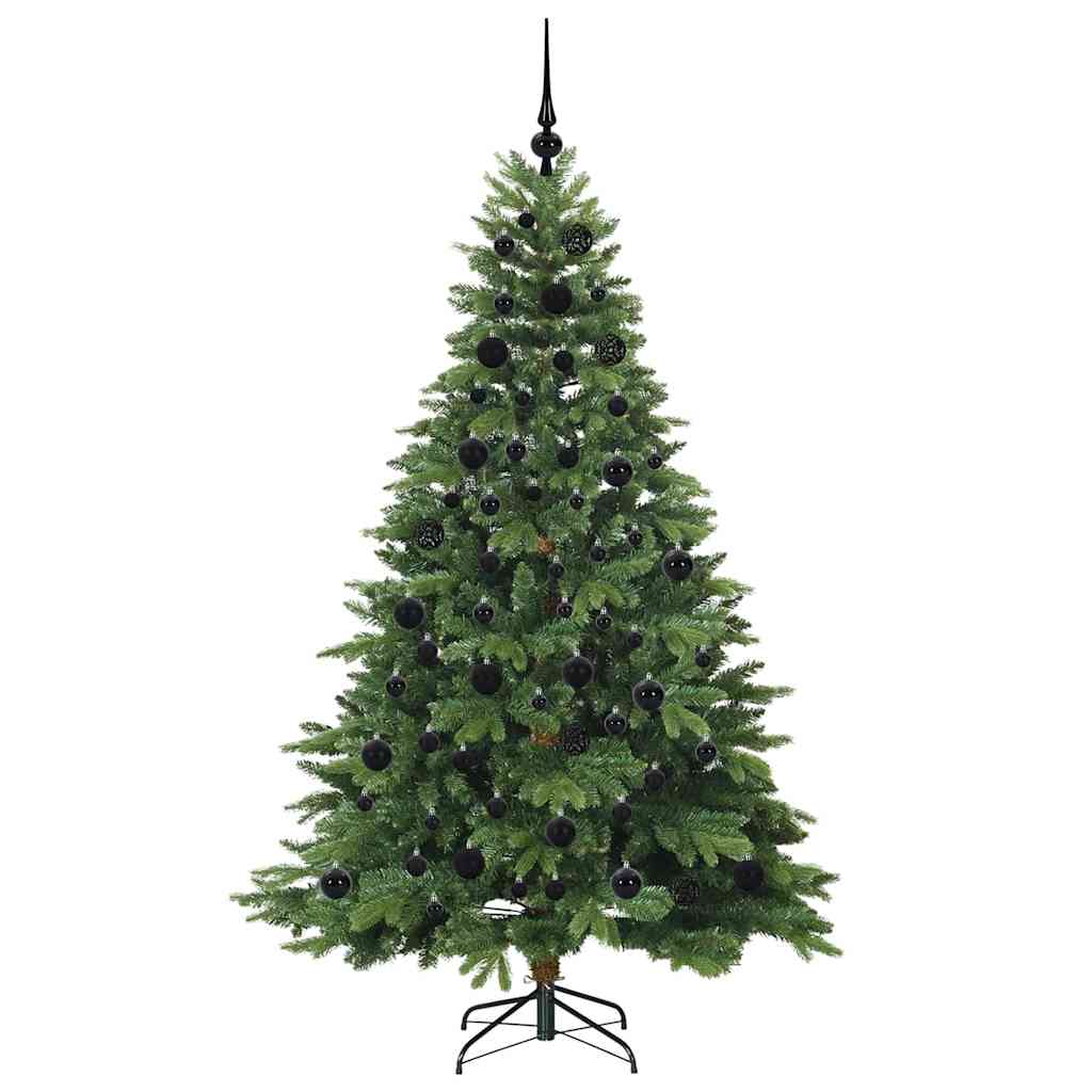 Árvore de Natal Artificial com 300 LEDs Verde 180 cm PE e PVC