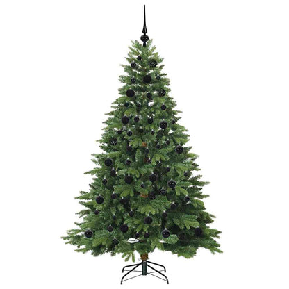 Árvore de Natal Artificial com 300 LEDs Verde 180 cm PE e PVC