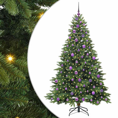 Árvore de Natal Artificial com 300 LEDs Verde 180 cm PE e PVC