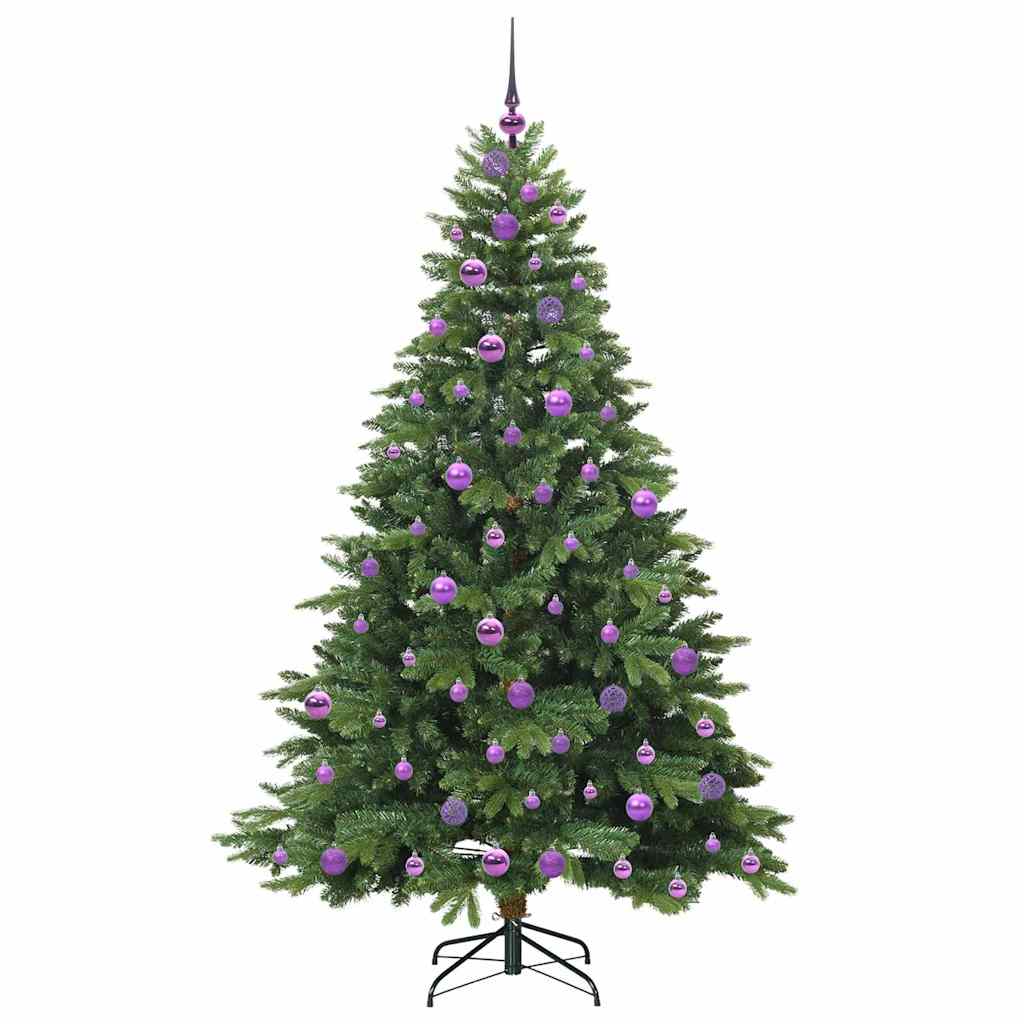 Árvore de Natal Artificial com 300 LEDs Verde 180 cm PE e PVC