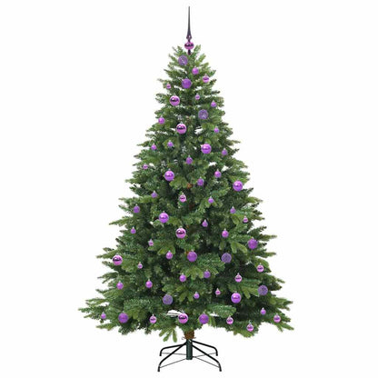 Árvore de Natal Artificial com 300 LEDs Verde 180 cm PE e PVC