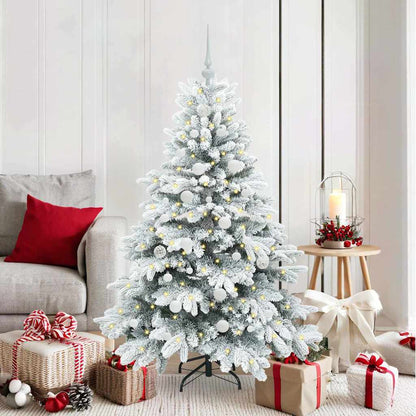 Árvore de Natal Artificial com 150 LEDs Branco 150 cm PE e PVC