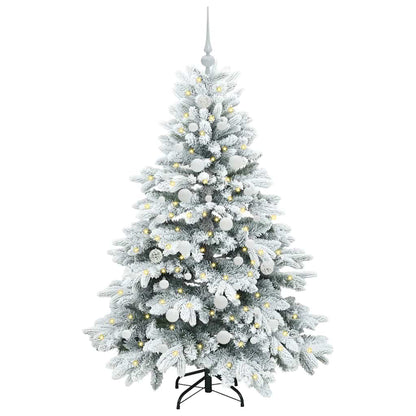 Árvore de Natal Artificial com 150 LEDs Branco 150 cm PE e PVC