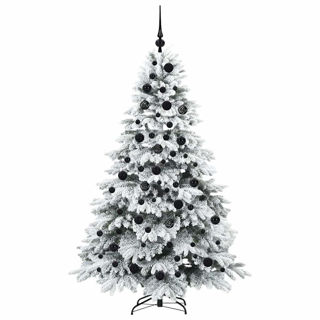 Árvore de Natal Artificial com 300 LEDs Branco 180 cm PE e PVC