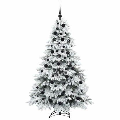 Árvore de Natal Artificial com 300 LEDs Branco 180 cm PE e PVC