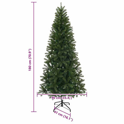 Árvore de Natal Artificial Verde 180 cm PVC, PE e aço