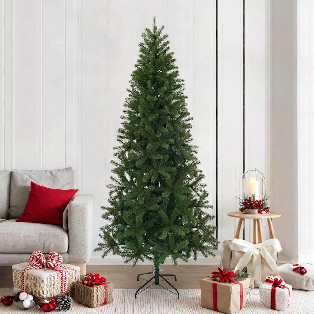 Árvore de Natal Artificial Verde 210 cm PVC, PE e aço