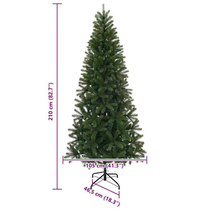 Árvore de Natal Artificial Verde 210 cm PVC, PE e aço