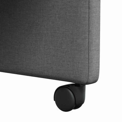 Cadeiras de Jantar 2 pcs Cinzento escuro 57 x 66 x 94 cm tecido