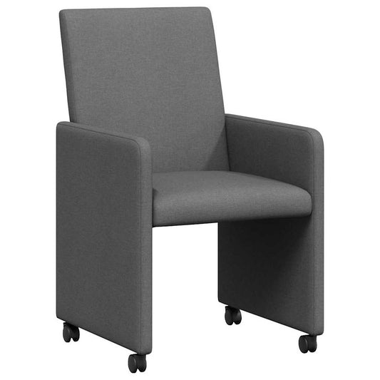 Cadeiras de Jantar 2 pcs Cinzento escuro 57 x 66 x 94 cm tecido