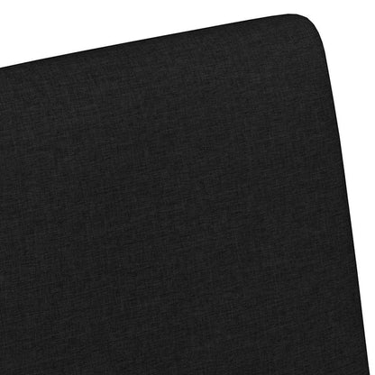 Cadeiras de Jantar com roda 2 pcs Preto 57 x 66 x 94 cm tecido