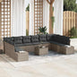 Conjunto de Sofá de Jardim 11 pcs Cinzeto 344 x 209 x 85 cm