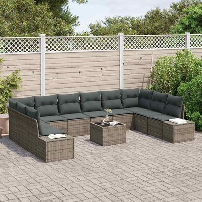 Conjunto de Sofá de Jardim 11 pcs Cinzeto 344 x 209 x 85 cm