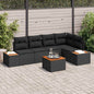 Conjunto de Sofá de Jardim 6 pcs Preto 264 x 154 x 85 cm