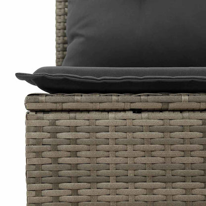 Conjunto de Sofá de Jardim 7 pcs Cinzeto Rattan Sintético