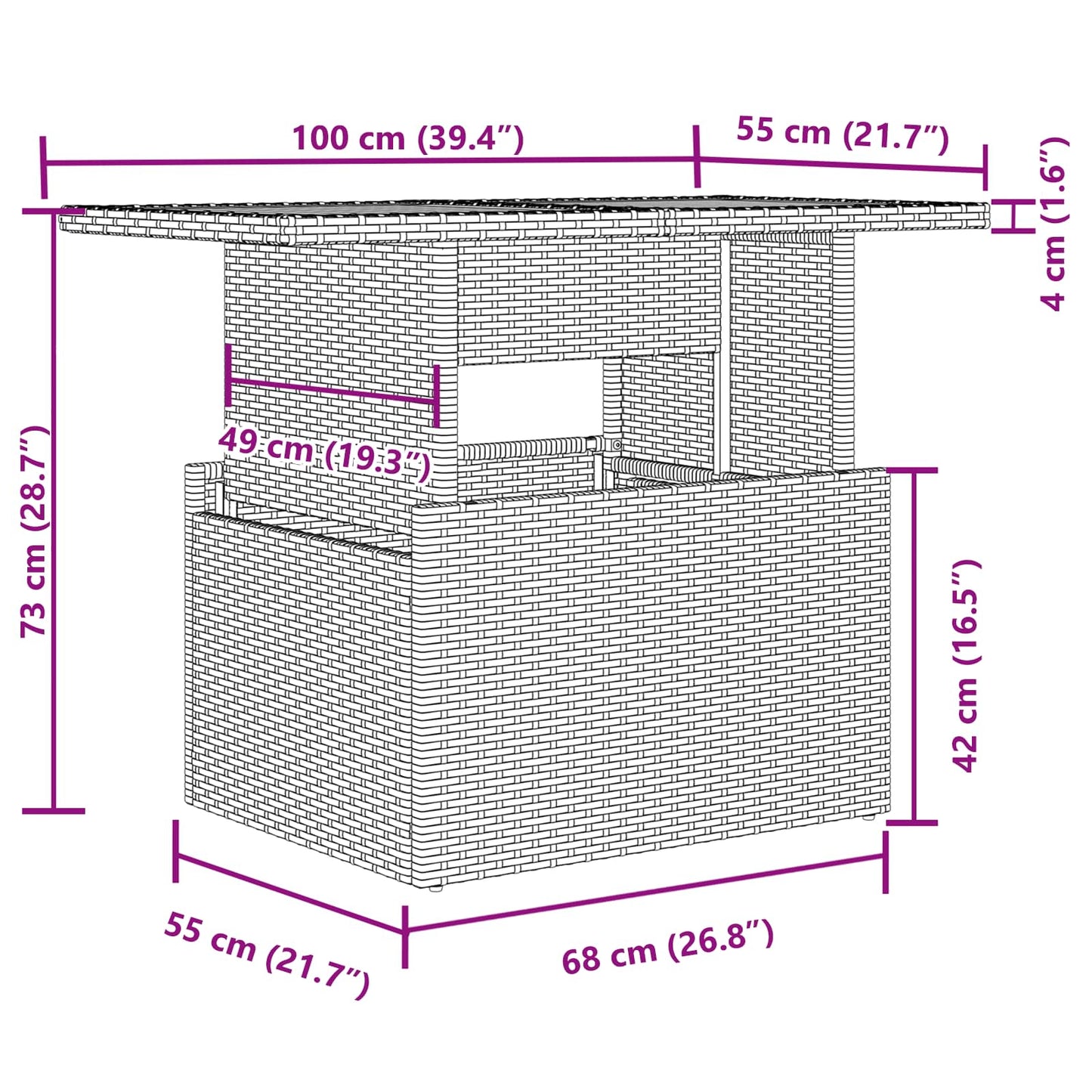 Conjunto de Sofá de Jardim com almofada 9 pcs Cinzento-claro
