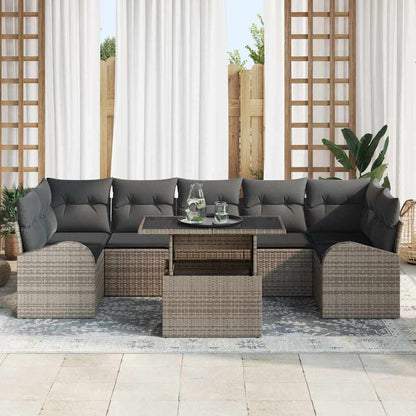 Conjunto de Sofá de Jardim 8 pcs Cinzeto 100 x 55 x 73 cm