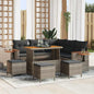 Conjunto de Sofá de Jardim 9 pcs Cinzeto 110 x 55 x 71 cm