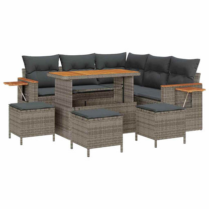 Conjunto de Sofá de Jardim 9 pcs Cinzeto 110 x 55 x 71 cm