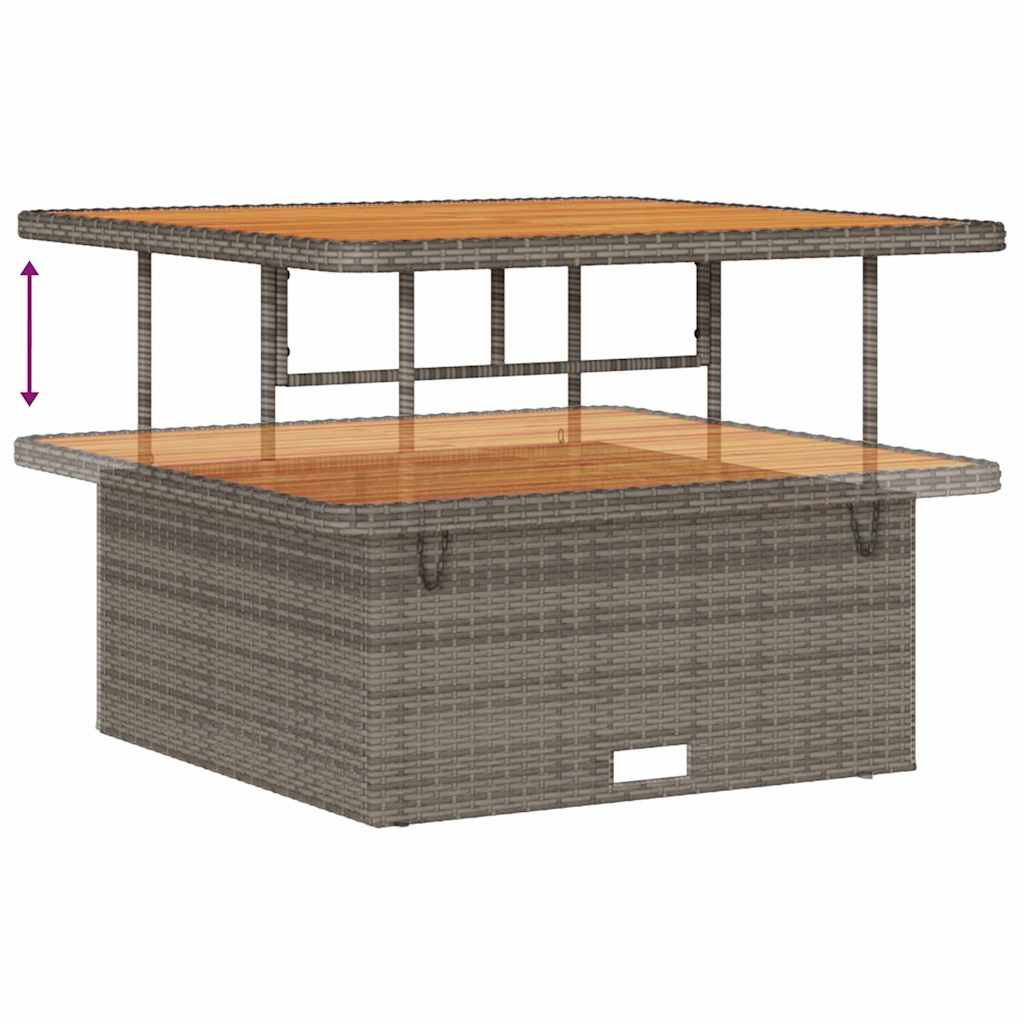 Conjunto de Sofá de Jardim 12 pcs Cinzeto 100 x 100 x 71 cm