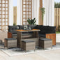 Conjunto de Sofá de Jardim 9 pcs Cinzeto 110 x 55 x 71 cm