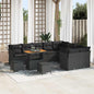 Conjunto de Sofá de Jardim 12 pcs Preto 90 x 55 x 71 cm
