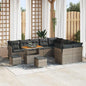 Conjunto de Sofá de Jardim 12 pcs Cinzeto 90 x 55 x 71 cm