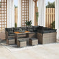 Conjunto de Sofá de Jardim 13 pcs Cinzeto 110 x 55 x 71 cm