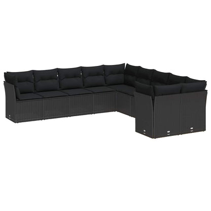 Conjunto de Sofá de Jardim 13 pcs Preto 100 x 100 x 71 cm