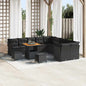 Conjunto de Sofá de Jardim 13 pcs Preto 80 x 80 x 71 cm