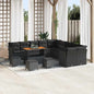 Conjunto de Sofá de Jardim 14 pcs Preto 110 x 55 x 71 cm