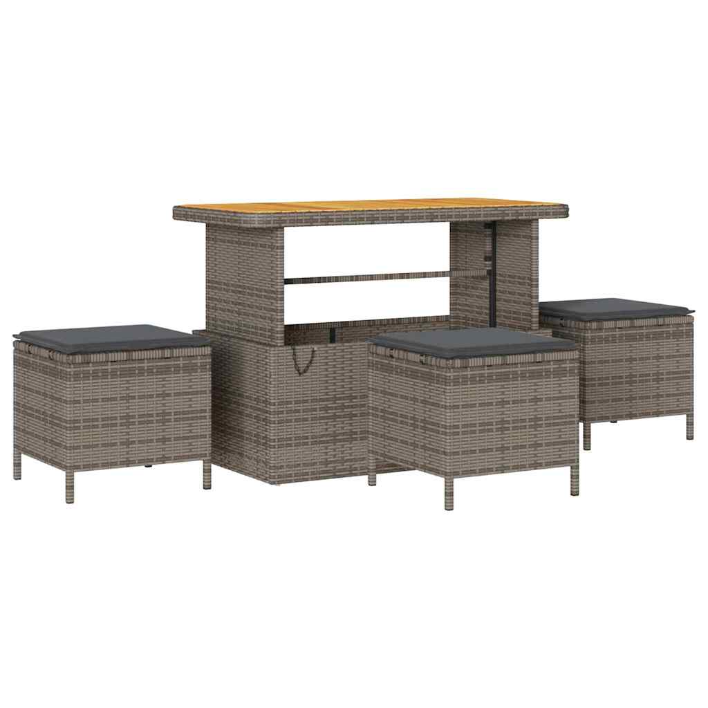 Conjunto de Sofá de Jardim 14 pcs Cinzeto 110 x 55 x 71 cm