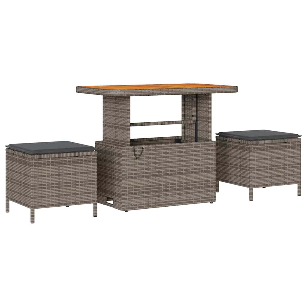 Conjunto de Sofá de Jardim 10 pcs Cinzeto 90 x 55 x 71 cm
