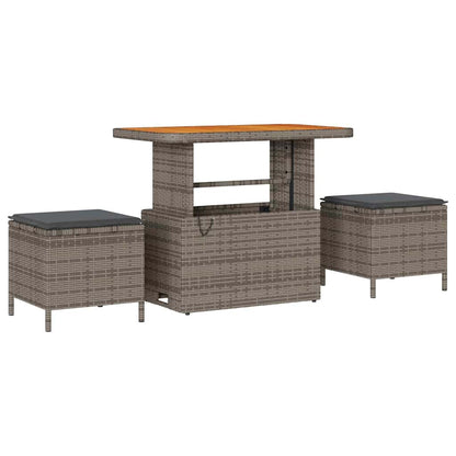 Conjunto de Sofá de Jardim 10 pcs Cinzeto 90 x 55 x 71 cm