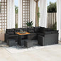 Conjunto de Sofá de Jardim 12 pcs Preto 80 x 80 x 71 cm