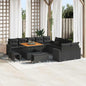 Conjunto de Sofá de Jardim 13 pcs Preto 100 x 100 x 71 cm
