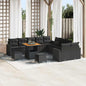 Conjunto de Sofá de Jardim 13 pcs Preto 80 x 80 x 71 cm