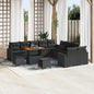 Conjunto de Sofá de Jardim 13 pcs Preto 90 x 55 x 71 cm