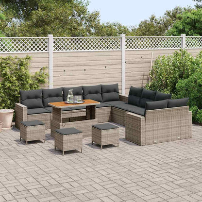 Conjunto de Sofá de Jardim 14 pcs Cinzeto 110 x 55 x 71 cm