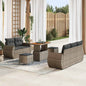 Conjunto de Sofá de Jardim Manual 8 pcs Cinzeto 90 x 55 x 71 cm