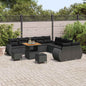 Conjunto de Sofá de Jardim 13 pcs Preto 80 x 80 x 71 cm