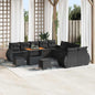 Conjunto de Sofá de Jardim 13 pcs Preto 90 x 55 x 71 cm
